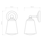 Astro Anton Bathroom Wall Light IP44  – from Amos Lighting + Home