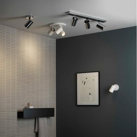 Astro Aqua Bathroom Round Spotlight, Matt White IP44 –  from Amos Lighting + Home