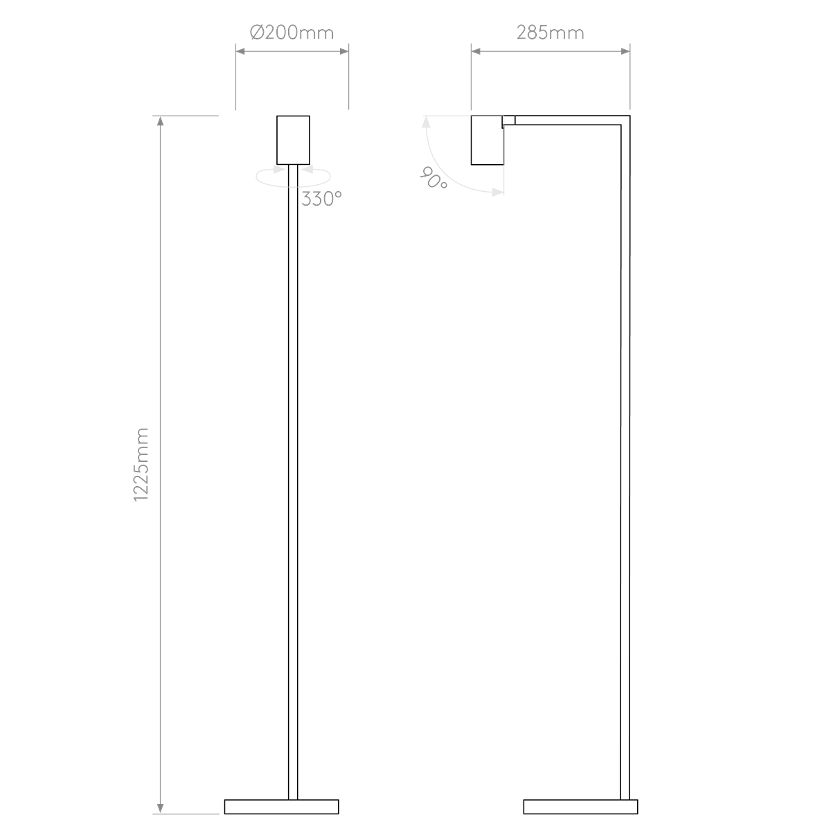 Astro Ascoli Floor Lamp Matt White  – from Amos Lighting + Home