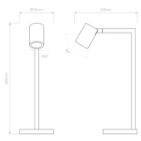 Astro Ascoli Reading Desk Lamp Matt Black  – from Amos Lighting + Home