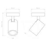 Astro Ascoli Single Spotlight Matt White  – from Amos Lighting + Home