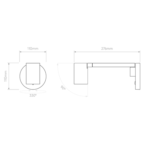 Astro Ascoli Swing Arm Reading Light Matt White  – from Amos Lighting + Home