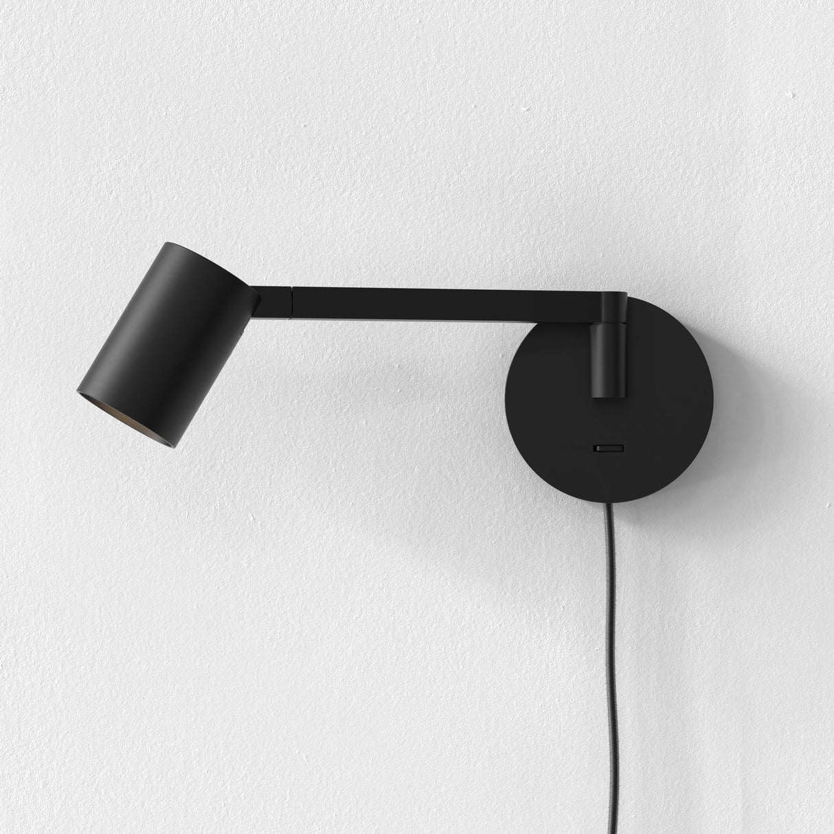 Astro Ascoli Swing Wall Light Plug In Matt Black –  from Amos Lighting + Home