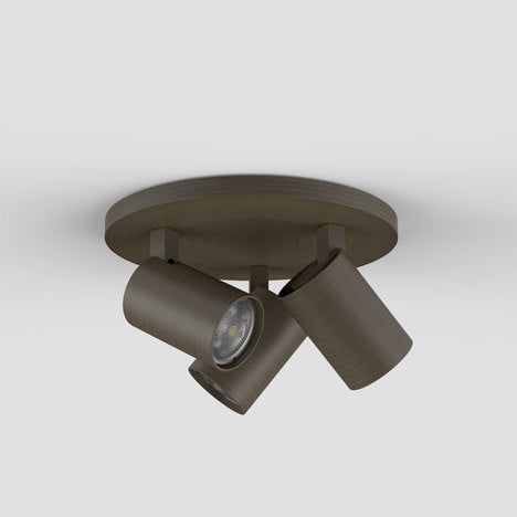 Astro Ascoli Triple Round Spotlight Bronze –  from Amos Lighting + Home