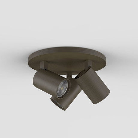 Astro Ascoli Triple Round Spotlight Bronze –  from Amos Lighting + Home