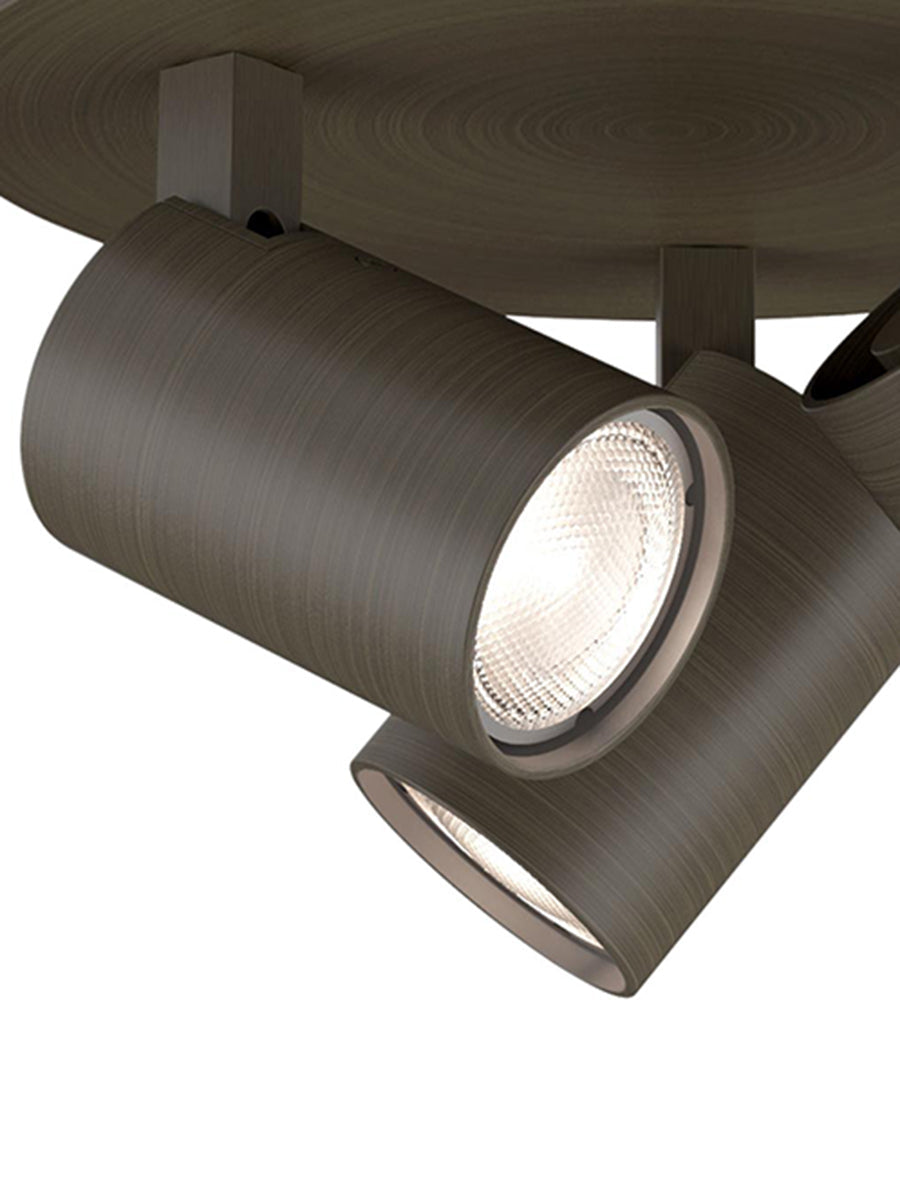 Astro Ascoli Triple Round Spotlight Bronze –  from Amos Lighting + Home