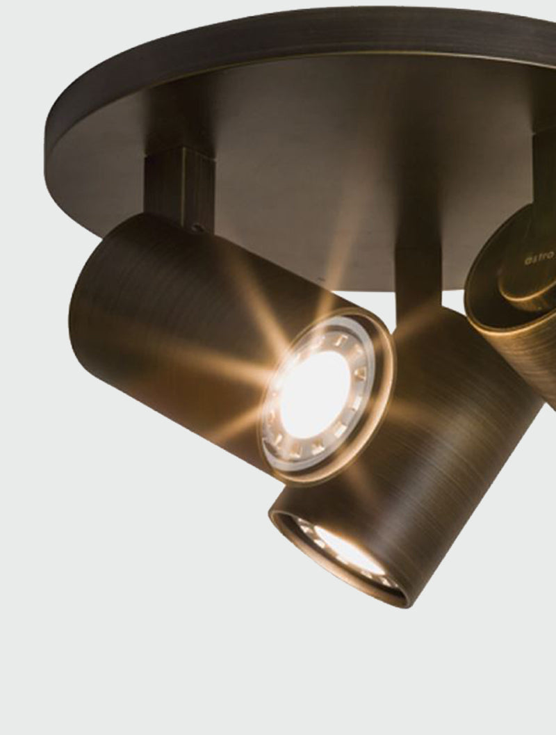 Astro Ascoli Triple Round Spotlight Bronze –  from Amos Lighting + Home