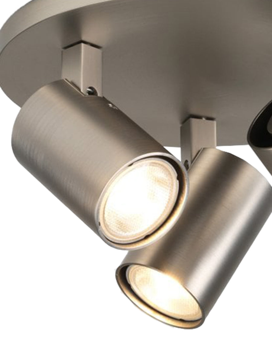 Astro Ascoli Triple Round Spotlight Matt Nickel –  from Amos Lighting + Home