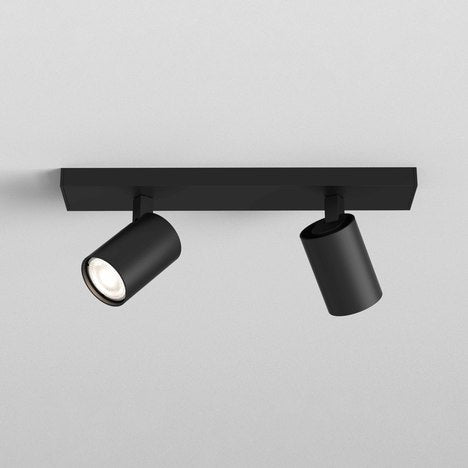 Astro Ascoli Twin Spotlight Matt Black –  from Amos Lighting + Home