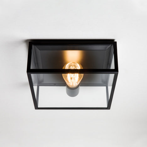 Astro Bronte Flush Ceiling Light, Matt Black –  from Amos Lighting + Home