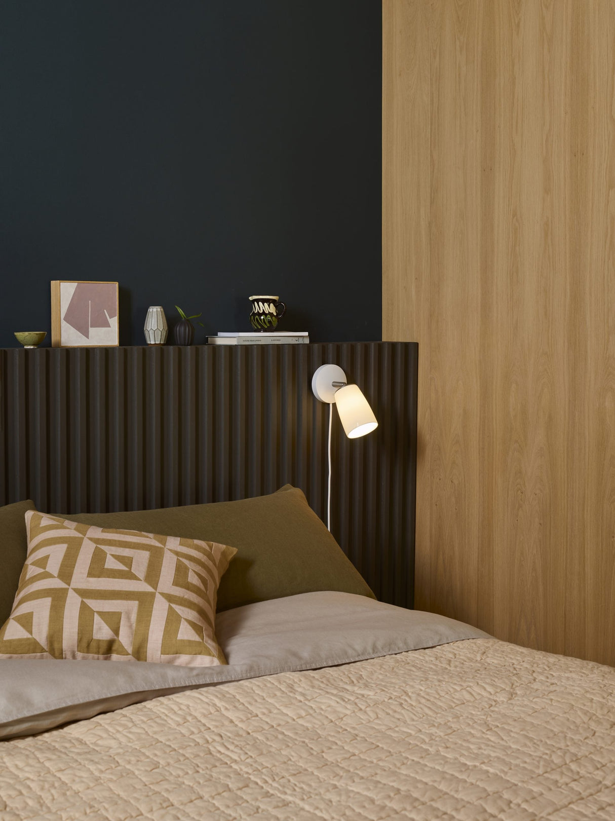 Astro Carlton Switched Wall Light Plug-In Porcelain –  from Amos Lighting + Home