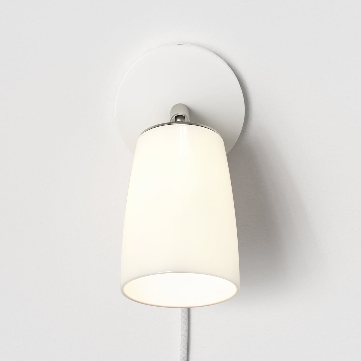 Astro Carlton Switched Wall Light Plug-In Porcelain –  from Amos Lighting + Home