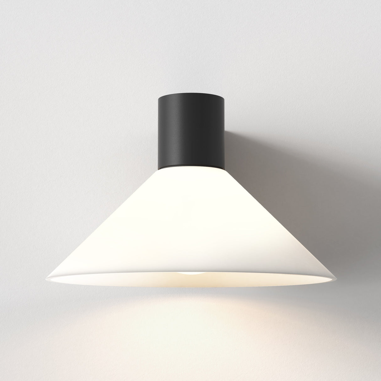 Astro Conic Bathroom Wall Light Matt Black –  from Amos Lighting + Home