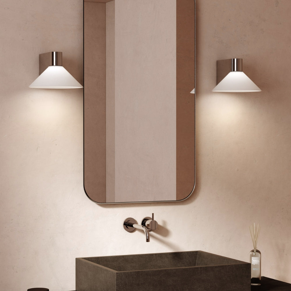 Astro Conic Bathroom Wall Light Polished Chrome –  from Amos Lighting + Home