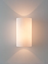 Astro Cyl 260 Wall Light Opal Glass & Chrome –  from Amos Lighting + Home