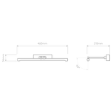 Astro Goya 460 LED Picture Light, Brushed Nickel  – from Amos Lighting + Home