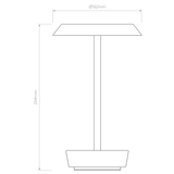 Astro Halo Portable Rechargeable Desk Lamp Matt White  – from Amos Lighting + Home