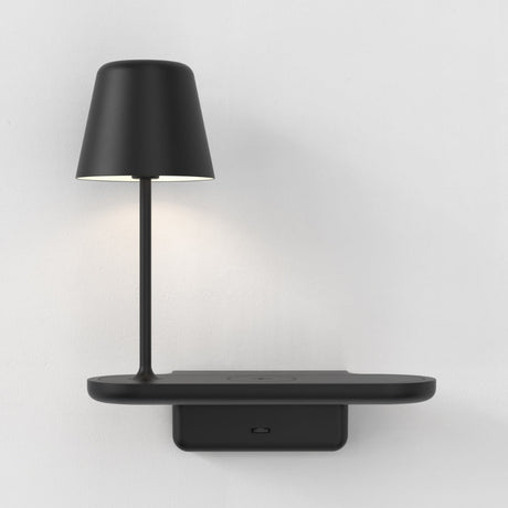 Astro Ito Wall Mounted Bedside Lamp with USB Matt Black –  from Amos Lighting + Home