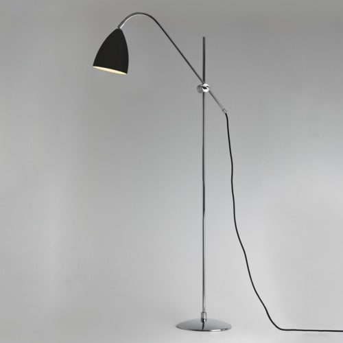 Astro Joel Floor Lamp Matt Black and Polished Chrome –  from Amos Lighting + Home