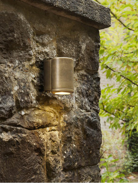 Astro Jura Single Outdoor Wall Light, Brass IP44 –  from Amos Lighting + Home