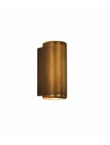 Astro Jura Twin Outdoor Wall Light, Brass IP44 –  from Amos Lighting + Home