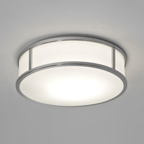 Astro Mashiko 300 Round Ceiling Light, Polished Chrome IP44 –  from Amos Lighting + Home