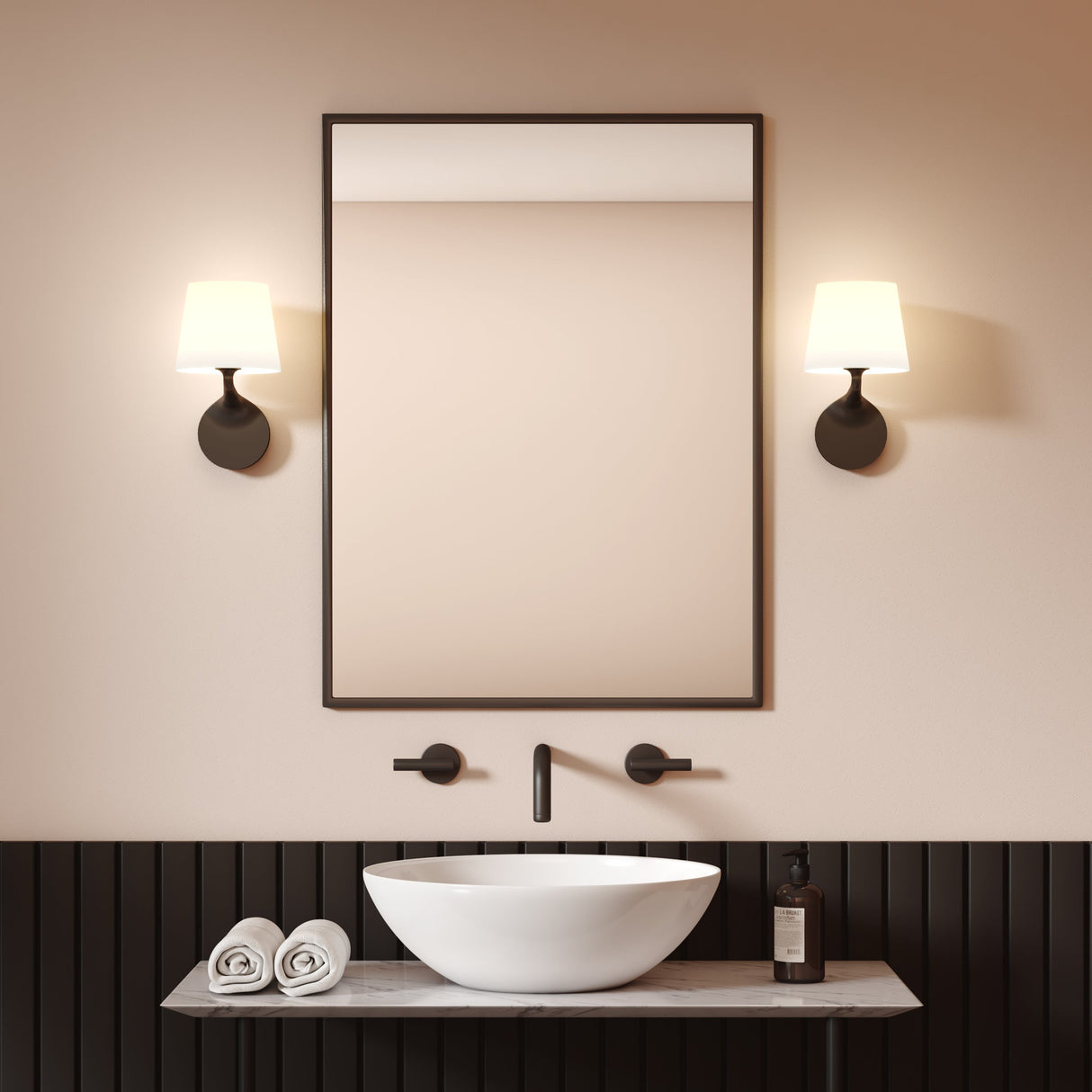 Astro Millie Bathroom Wall Light IP44 Matt Black –  from Amos Lighting + Home