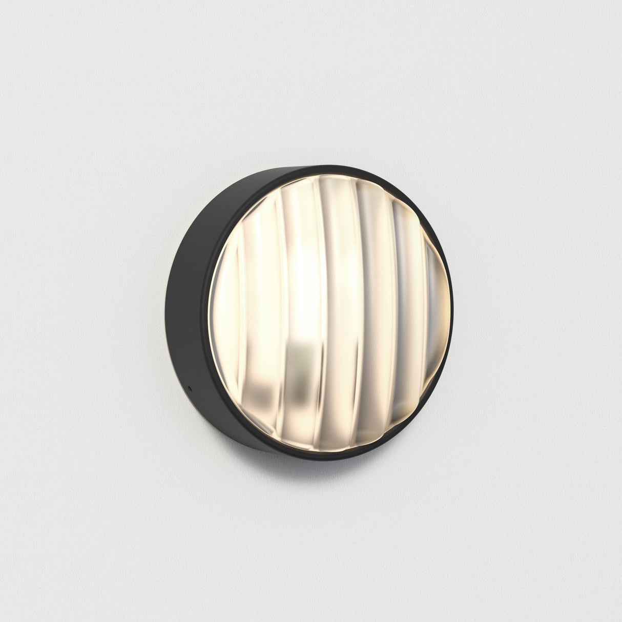 Astro Montreal Outdoor Wall Light Round 220 Black –  from Amos Lighting + Home