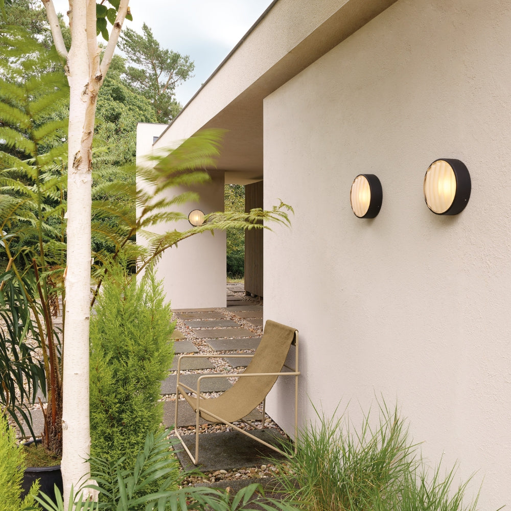 Astro Montreal Outdoor Wall Light Round 300 Black –  from Amos Lighting + Home