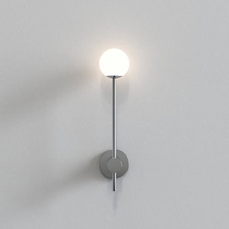 Astro Orb Single Wall Light, Polished Chrome IP44 –  from Amos Lighting + Home