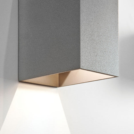 Astro Oslo 160 Outdoor Wall Light Textured Grey –  from Amos Lighting + Home