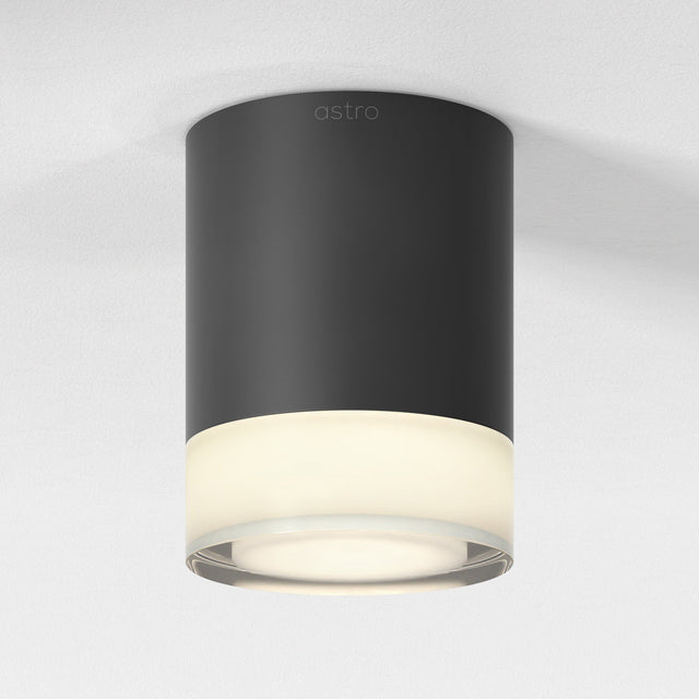 Astro Ottawa Flush Bathroom Ceiling Light IP65 Matt Black –  from Amos Lighting + Home