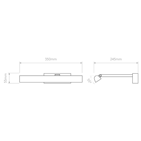 Astro Renoir 350 Picture Light Matt Nickel  – from Amos Lighting + Home