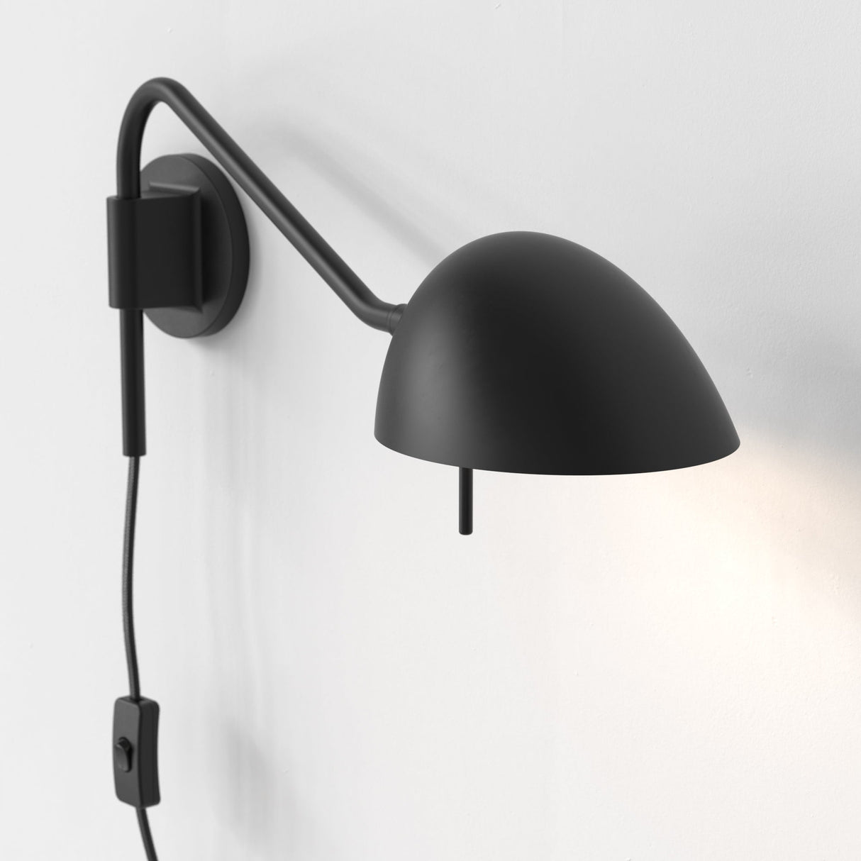 Astro Serge Plug-In Wall Light Matt Black –  from Amos Lighting + Home