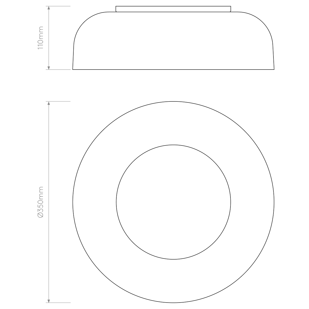 Astro Syros Bathroom Ceiling Light, IP44  – from Amos Lighting + Home