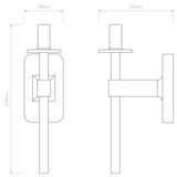 Astro Tacoma Single Antique Brass Frame Only  – from Amos Lighting + Home