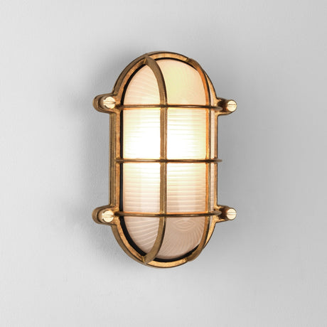 Astro Thurso Oval Outdoor Wall Light Brass –  from Amos Lighting + Home