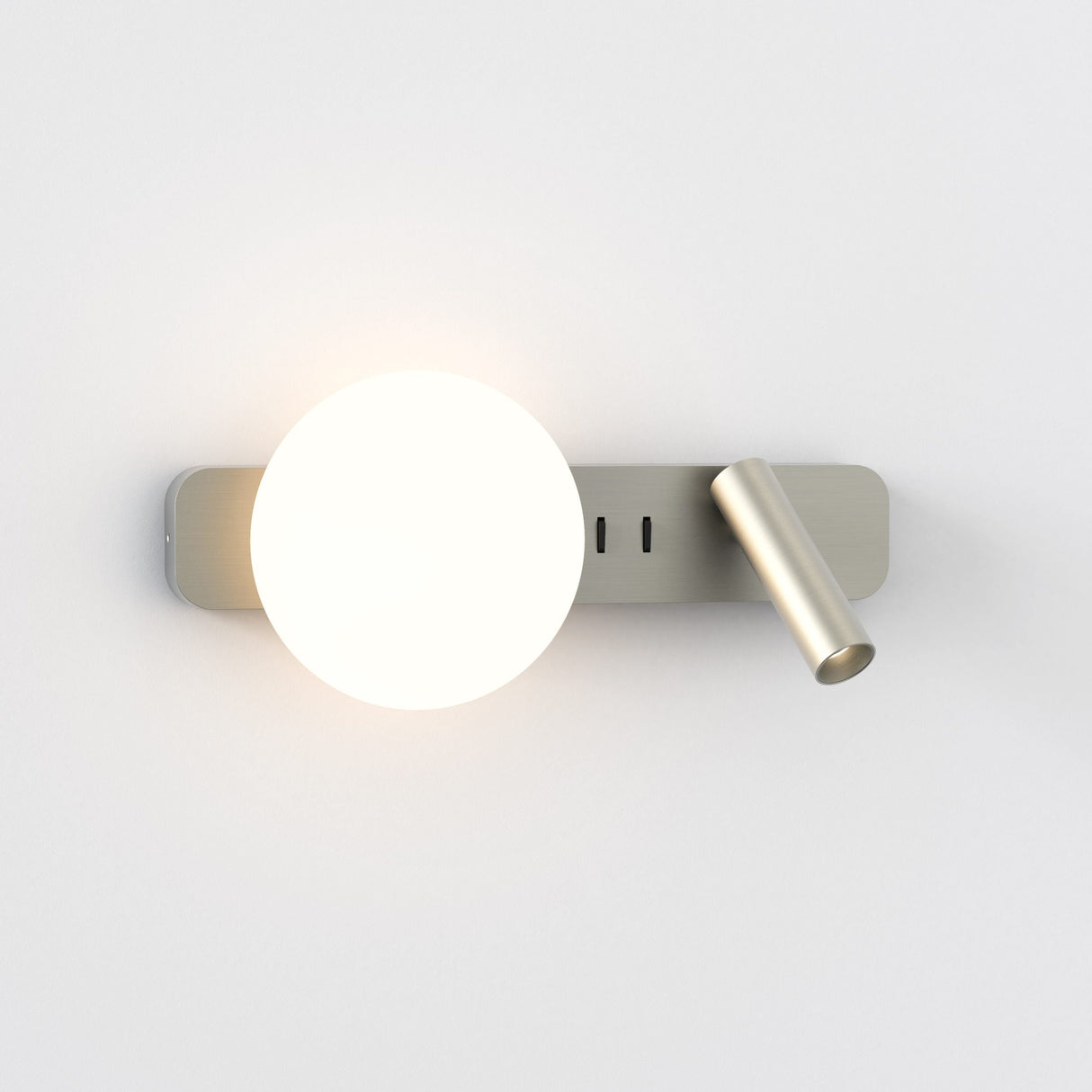 Astro Zeppo Reader Wall Light Matt Nickel –  from Amos Lighting + Home