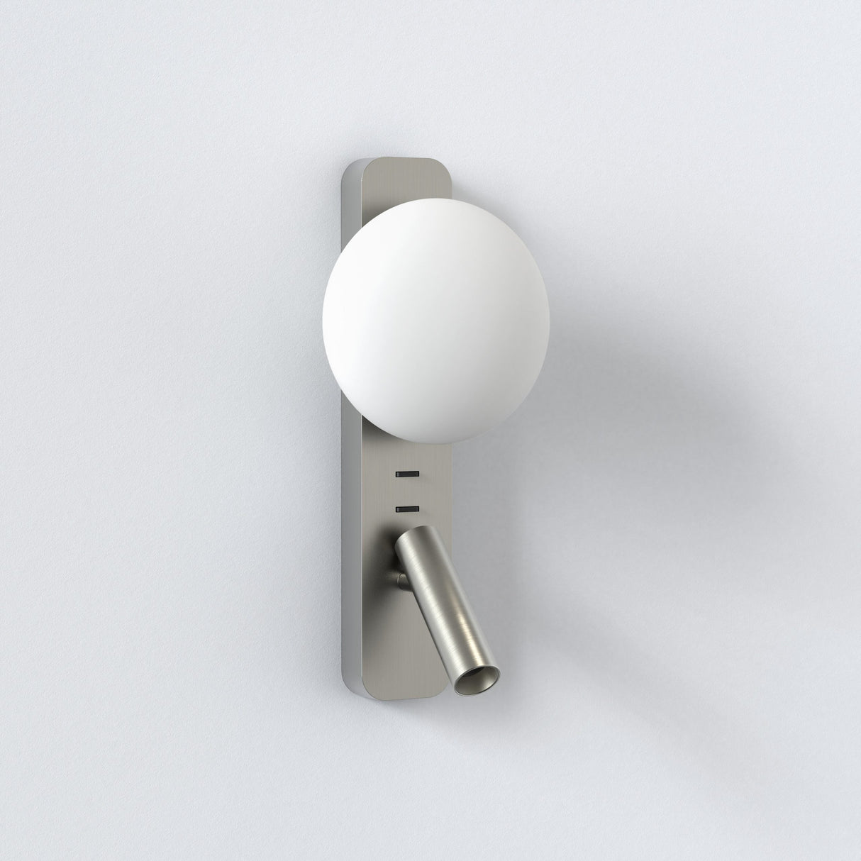 Astro Zeppo Reader Wall Light Matt Nickel –  from Amos Lighting + Home