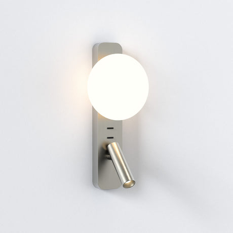 Astro Zeppo Reader Wall Light Matt Nickel –  from Amos Lighting + Home