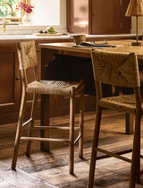 Garden Trading Wixford Bar Stool Oak Wood, Natural