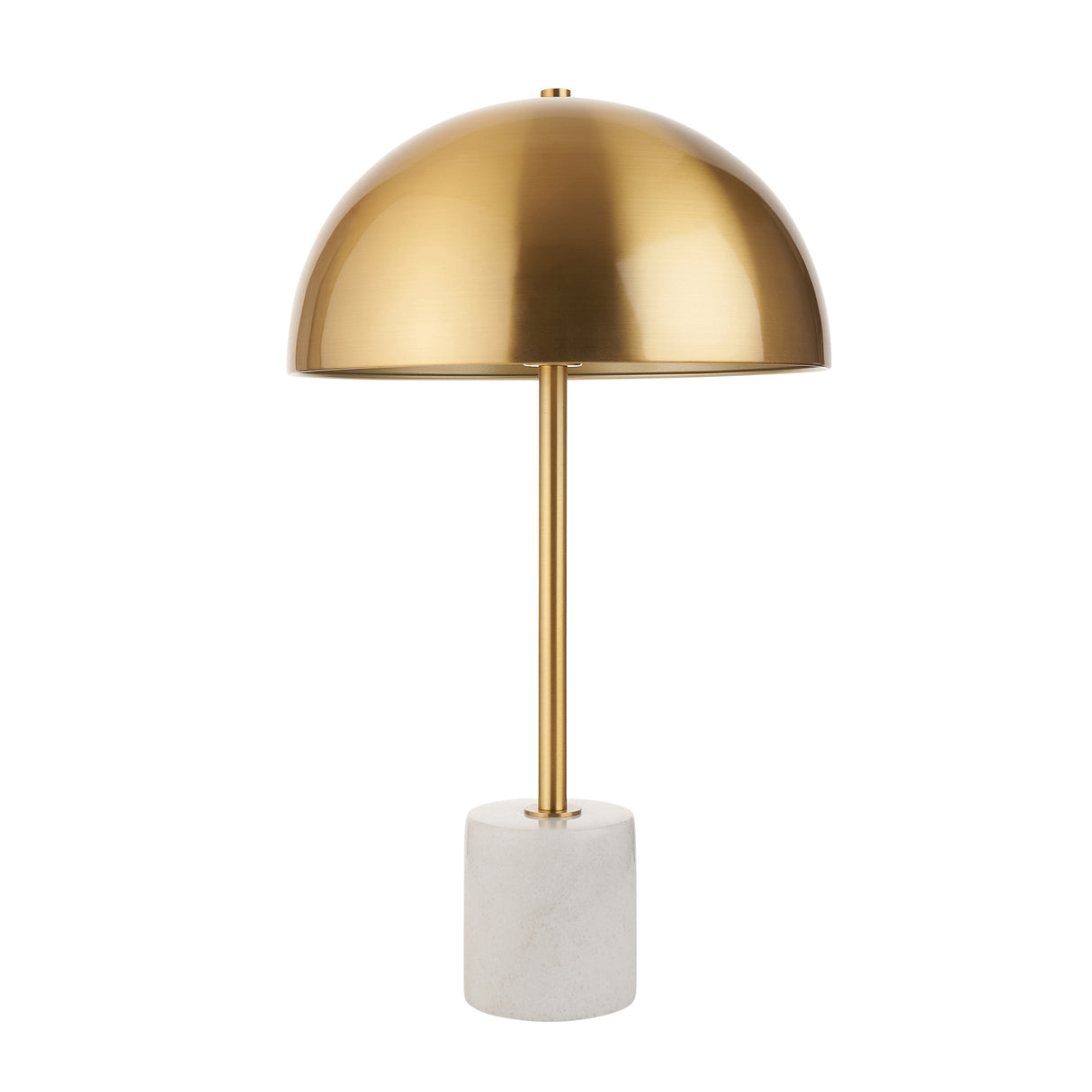 Amos Ronde Brushed Brass & Marble Table Lamp