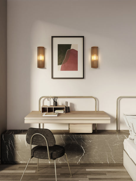 Astro Avignon Round 375 Antique Brass Interior Wall Light