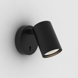 Astro Ascoli Single Switched Matt Black Interior Reading Light