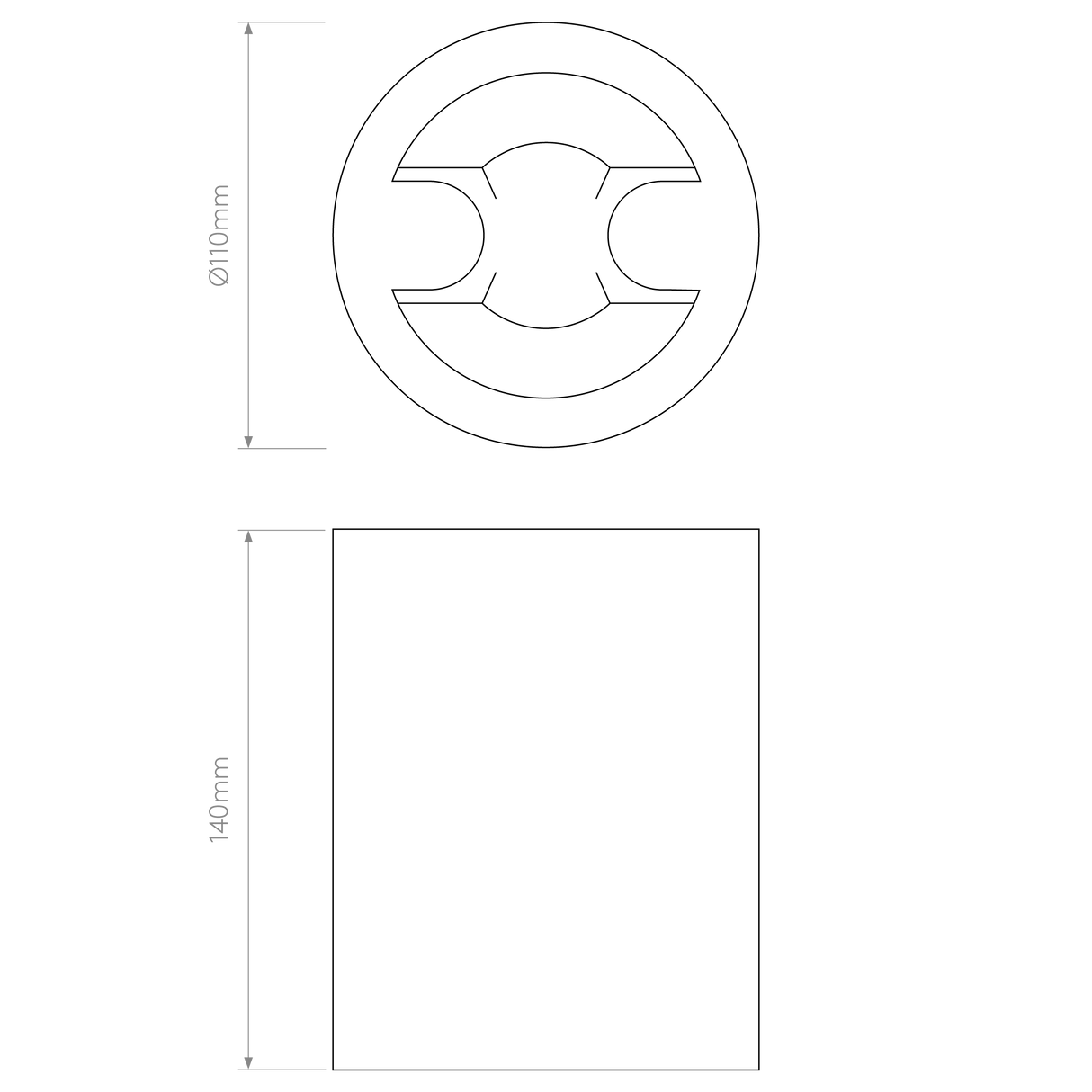 Astro Osca Round 140 Fixed Plaster Interior Downlight