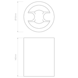Astro Osca Round 140 Fixed Plaster Interior Downlight