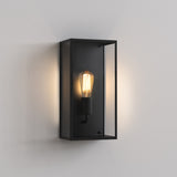 Astro Messina 200 Textured Black Outdoor Wall Light