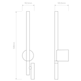 Astro Baton Reader LED Matt Nickel Interior Combination Reader