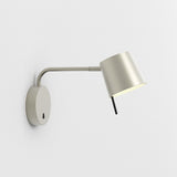 Astro Miura Swing Arm Base Matt Nickel Interior Wall Light