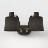 Astro Edward Twin Base Matt Black Interior Wall Light
